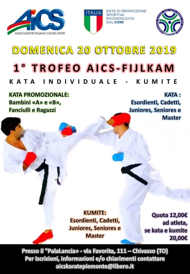 1° Trofeo di Karate AICS-Fijlkam
